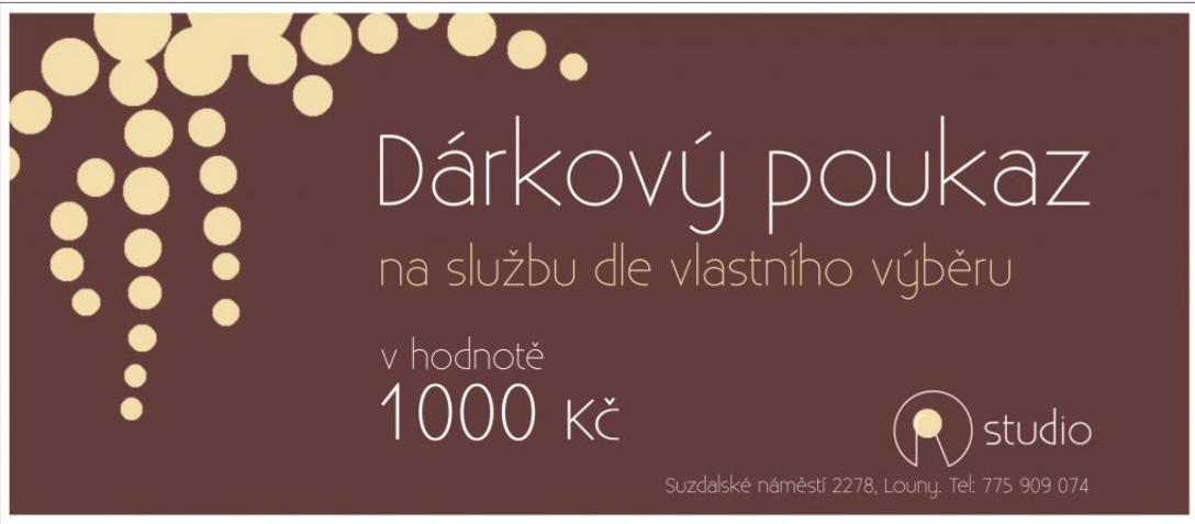 dárkový poukaz